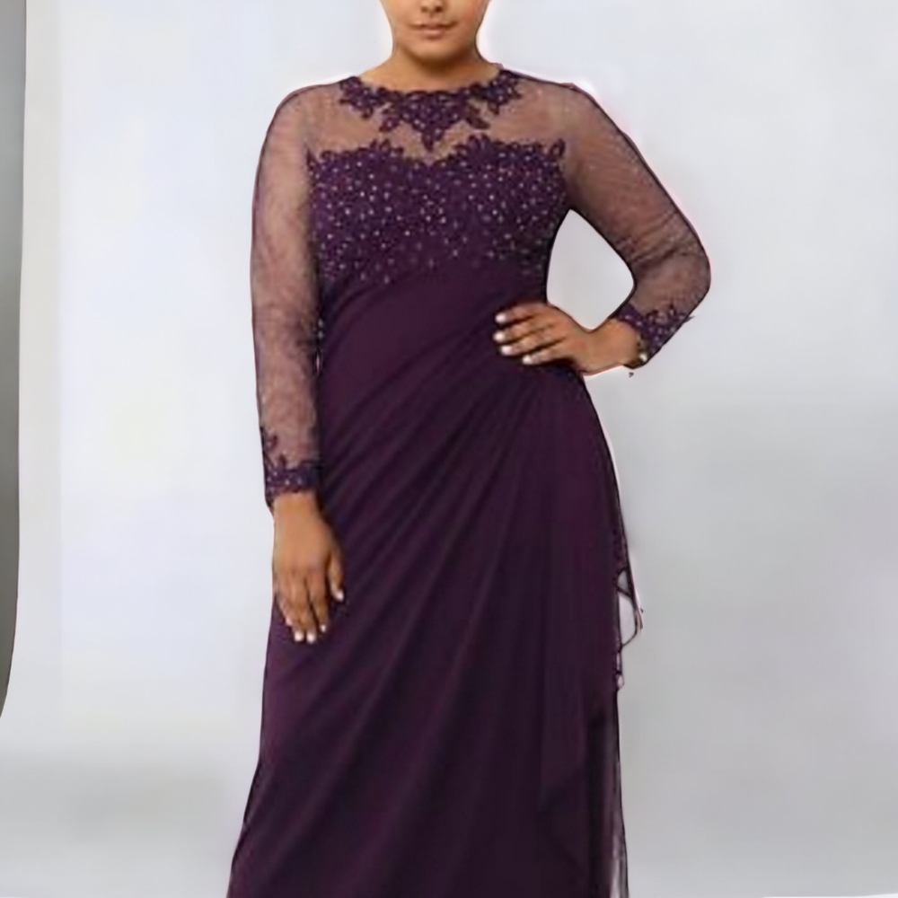 Xscape Purple Maxi Dress